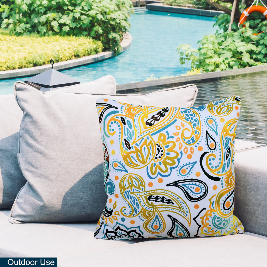 Decorative Indoor Outdoor Waterproof Throw Pillows with Inserts - Stylish Comfort for Your Patio Furniture, Garden Chairs, or Indoor Décor