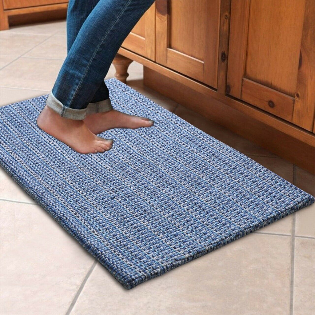 Cotton Woven Anti-Fatigue Cushioned Kitchen Mat Working Mat Rug Anti Slip ( 18''x30'') Comfort and Style