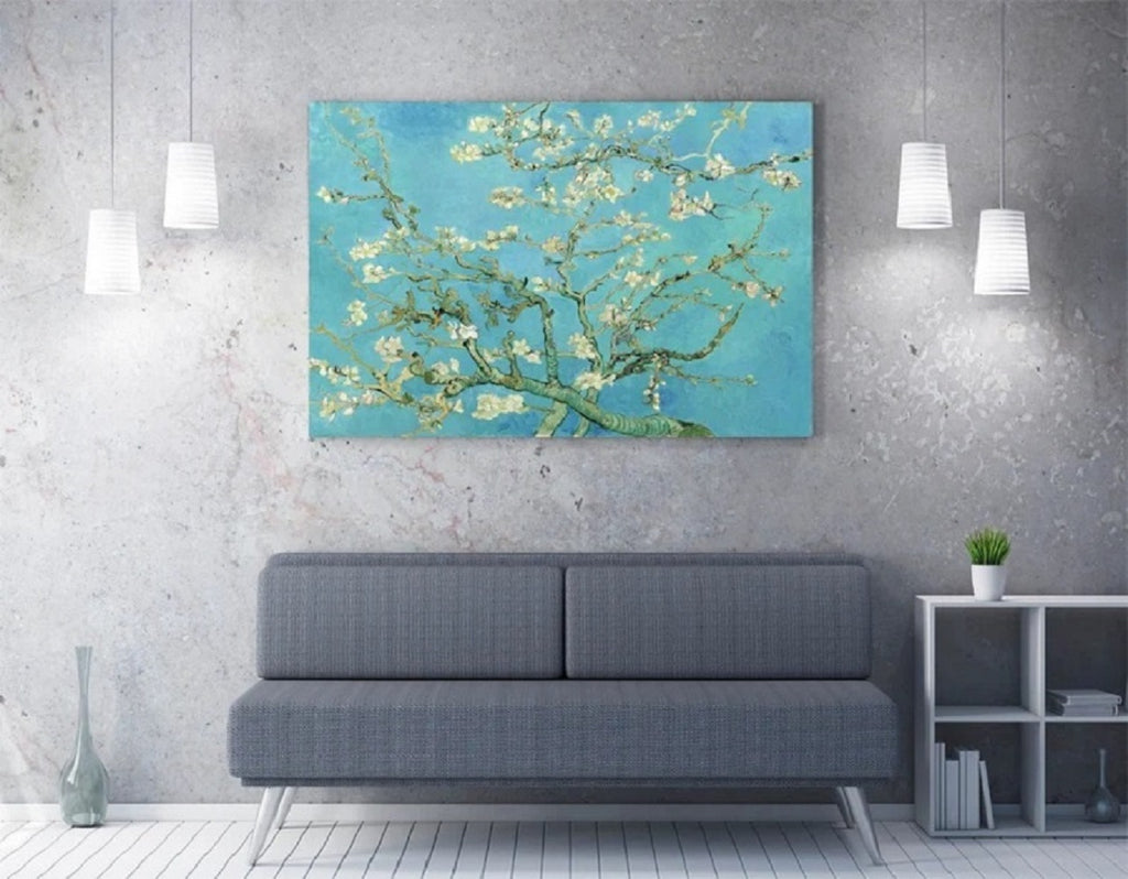 Almond Blossom Famous Oil Paintings Reproduction Canvas Prints by Van Gogh Floral Pictures on Canvas Wall Art for Bedroom Home Office Decorations