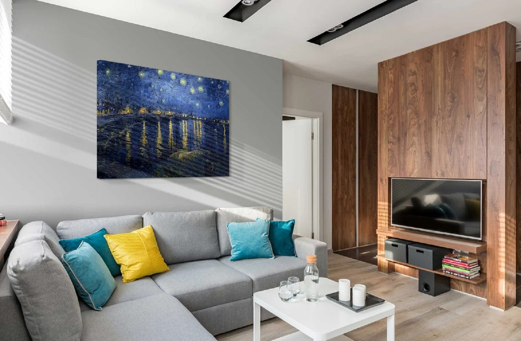 Starry Night Over The Rhone by Vincent Van Gogh Art Classic Art. Giclee Prints Canvas Wall Art for Wall Decor.