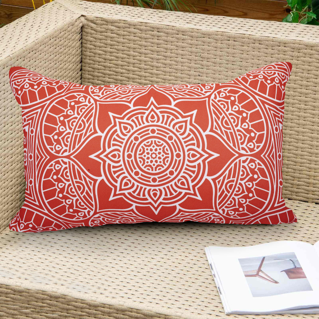 Decorative Indoor Outdoor Weatherproof Throw Pillows with Inserts - Stylish Comfort for Your Patio Furniture, Garden Chairs, or Indoor Décor 12x20 Inches