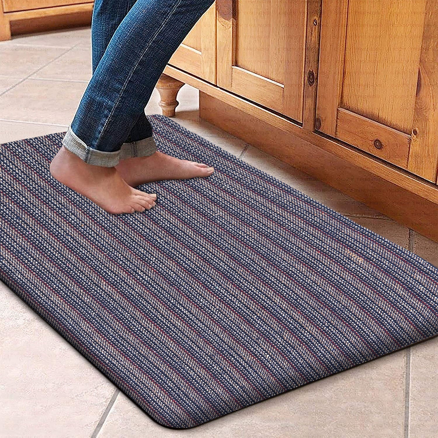 Anti Fatigue Kitchen Rug, Cushioned Kitchen Floor Mats Set Comfort