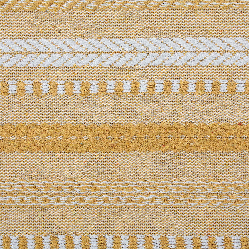 Farmhouse Braided Table Runner, 15x72 Cotton Hand Woven